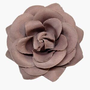 Rose Hair Clip Dusty Mauve Taupe Vintage Hairpin Boho Statement Wedding Festival